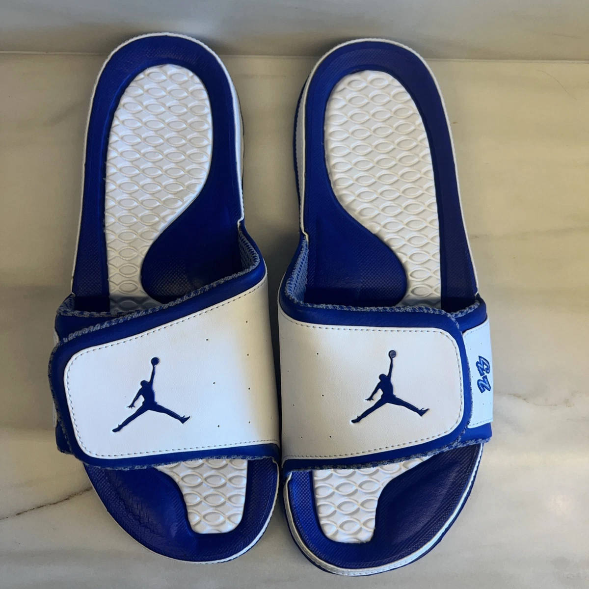 Jordan Hydro Premium 2 White and Blue Slide Sandals Jordan Hydro XI Men main image 3