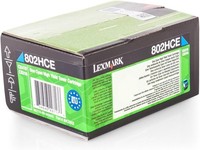 Original Lexmark 80C2HCE Toner Cyan - 802HE - CX410 CX510 - Neu & Ovp