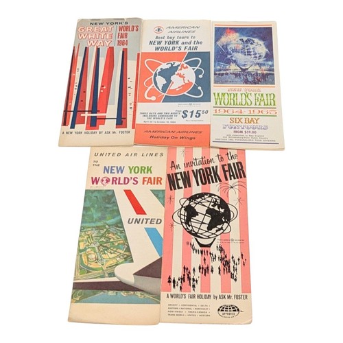 Vintage York World’s Fair Ephemera Lot Guides Brochures Airlines 60s - Picture 2 of 7
