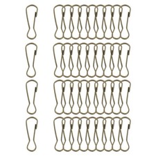 Lanyard Hooks, 40 Pcs 32x11x3mm Stainless Steel 304 Hook, Bronze
