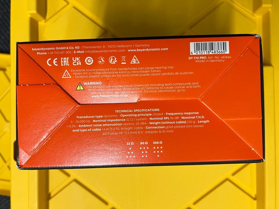 Beyerdynamic DT 770 Pro 32 ohm Closed-back Studio Mixing Headphones - Image 4 of 4