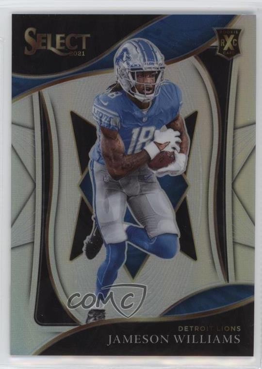 2021 Panini Select 2022 XRC Prizm Jameson Williams #414 yq2