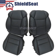 For 2009 2010 2011 2012 Acura MDX Driver / Passenger Bottom / Top Seat Cover Blk