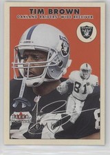 2000 Fleer Tradition Glossy Tim Brown #53 HOF 1h5