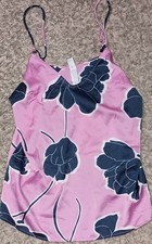 Stars Above Purple Floral Satin Sleep Camisole NWT Size XS Cute Soft