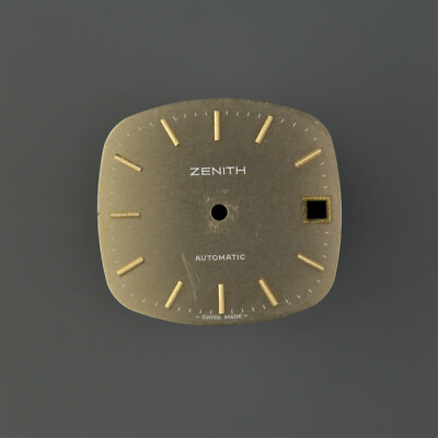 ZENITH Swiss Vintage Dial Zifferblatt Stellina Gold second 28,9mm date Square