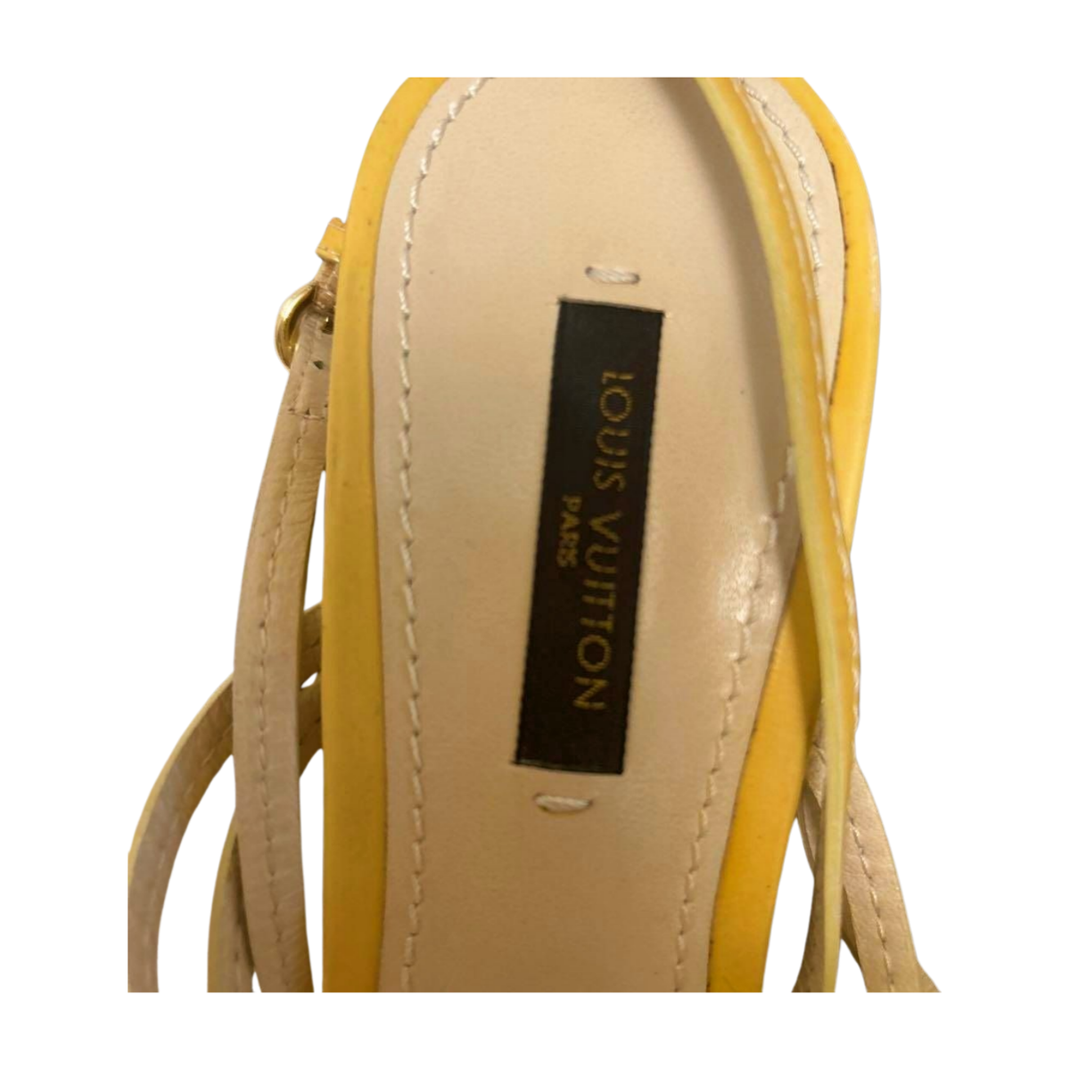 Louis Vuitton Sandals 37.5 US7.5 24cm Monogram Flower Yellow Louis Vuitton Sandals 37.5 US7.5 24cm Monogram Flower Yellow