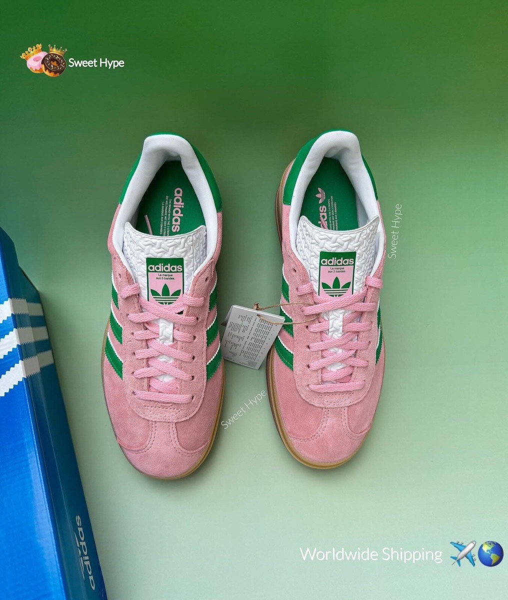 スニーカー ADIDAS Women Sneakers IE0420 PINK Pink Adidas Originals Gazelle Bold IE0420 Pink & Green - US 7.5