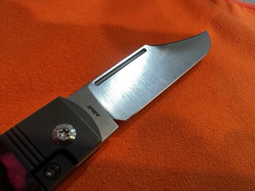 Rare Jack Wolf Gunslinger Folder! Excellent Condition Pink Fat Carbon S90V Razor - Picture 4 of 5