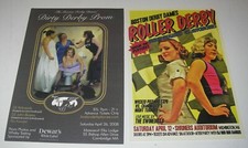 Roller Derby Boston Derby Dames  Dirty Derby Prom Program Card 2008 Advertising