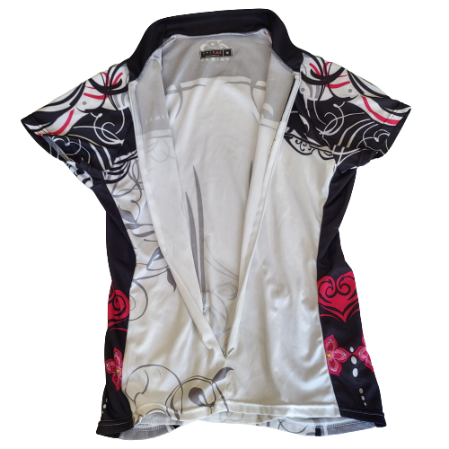 Primal Damen Full-Zip Cosmo Cut Radtrikot, schwarz/weiß/grau/pink, Größe: M - Bild 2 von 7