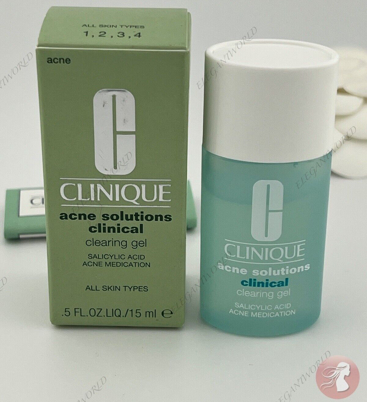 Clinique Acne Solutions Clinical Clearing Gel 0.5 oz / 15 ml, New In Box