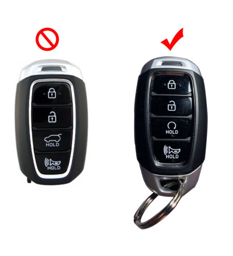 Fit HYUNDAI Kona Venue Veloster N 4 BNT Remote Smart Key Fob Silicone Case Cover - Picture 2 of 24