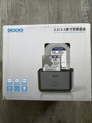 GODO Type-C Dual Bay HDD Docking Station