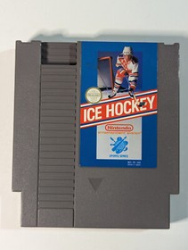 Ice Hockey (Nintendo Entertainment system, NES, 1988) game + manual
