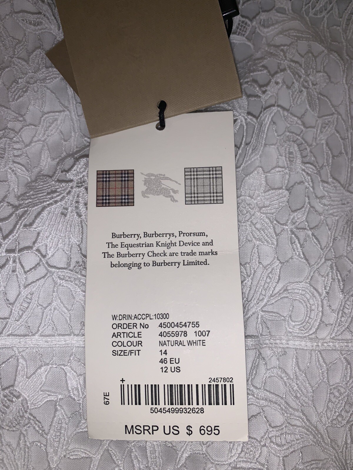 Cream Lace Burberry women’s Skirt image 5