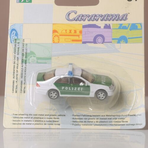 Cararama Hongwell 1/72 Scale, Mercedes-Benz C320 Diecast Polizei Police Car - Picture 2 of 19