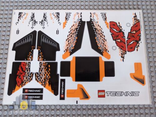Lego Technic Model Off Road STICKER SHEET ONLY for Lego Set 9398 4 x 4 Crawler - Picture 1 of 1