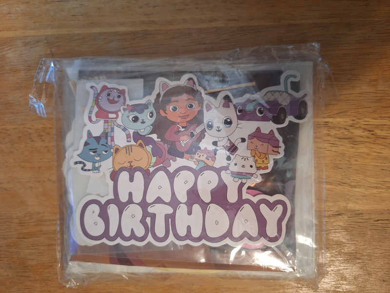 Gabby’s Dollhouse Birthday Party Supply Kit / Balloons / Cake Toppers