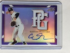 2021 Leaf Perfect Game National Showcase Purple /10 Easton Swofford Auto