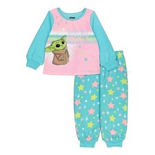 Disney Baby Yoda Girl Pajamas Size 3T-5T 3 4 5 Toddler Mandalorian Star Wars Set