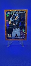 2024 Topps chrome Pro Debut Jud Fabian ORANGE wave # 17/25 Bowie Baysox