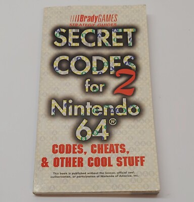 Guide Brady Games - Secret Codes 2 For Nintendo 64 N64 -English