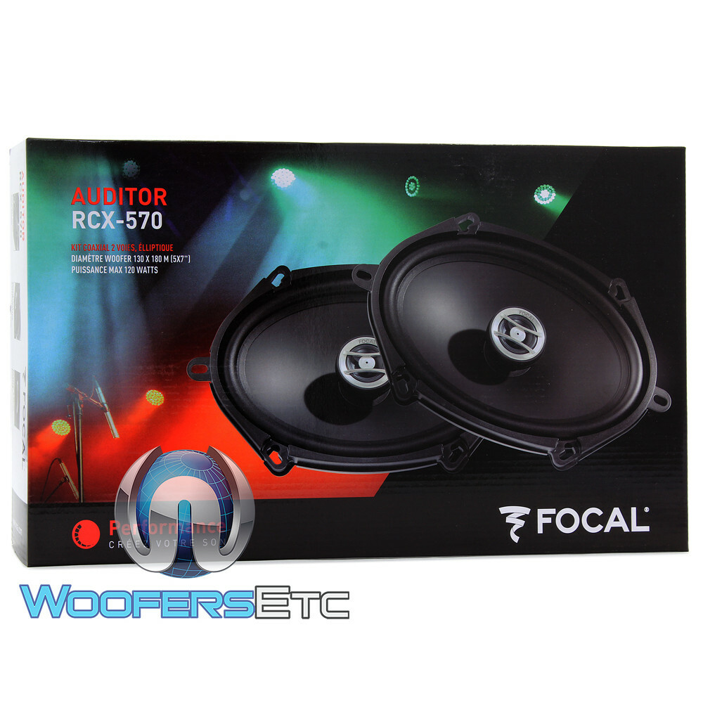 FOCAL RCX570 5"X7" / 6"X8" 60W RMS AUDITOR 2-WAY MYLAR TWEETERS COAXIAL SPEAKERS
