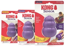 KONG Classic Senior Durable Soft Rubber Treat Stuffable Dog Chew Toy *Pick Size
