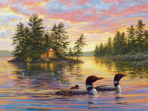 Tranquil Evening 275 Large Piece Jigsaw Puzzle Cobble Hill New - Picture 3 of 3