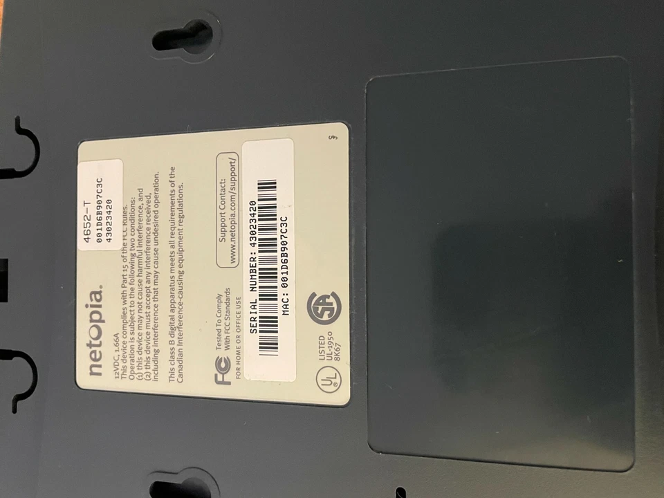 Covad 4652-T Netopia 4-Port 10/100 Wired Router T1 DSLBX 10 - Image 3 of 4