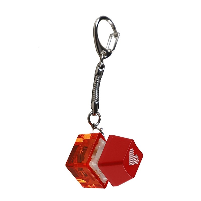 Mechanical Keyboard Switches Tester with RGB Keychain for Stress Relief