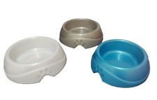 Petmate 2-cup Ultra Lightweight Dog Dish Medium. Blue Gray And White Petmate 2-cup Ultra Lightweight Dog Dish Medium. Blue Gray And White