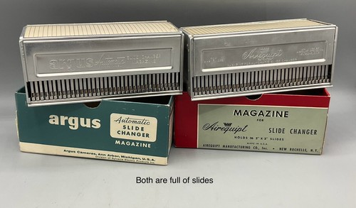 Vtg Lot Argus Slide Magazines w/1950s Thru 80s Family Photos & Projector Manual - Picture 5 of 15