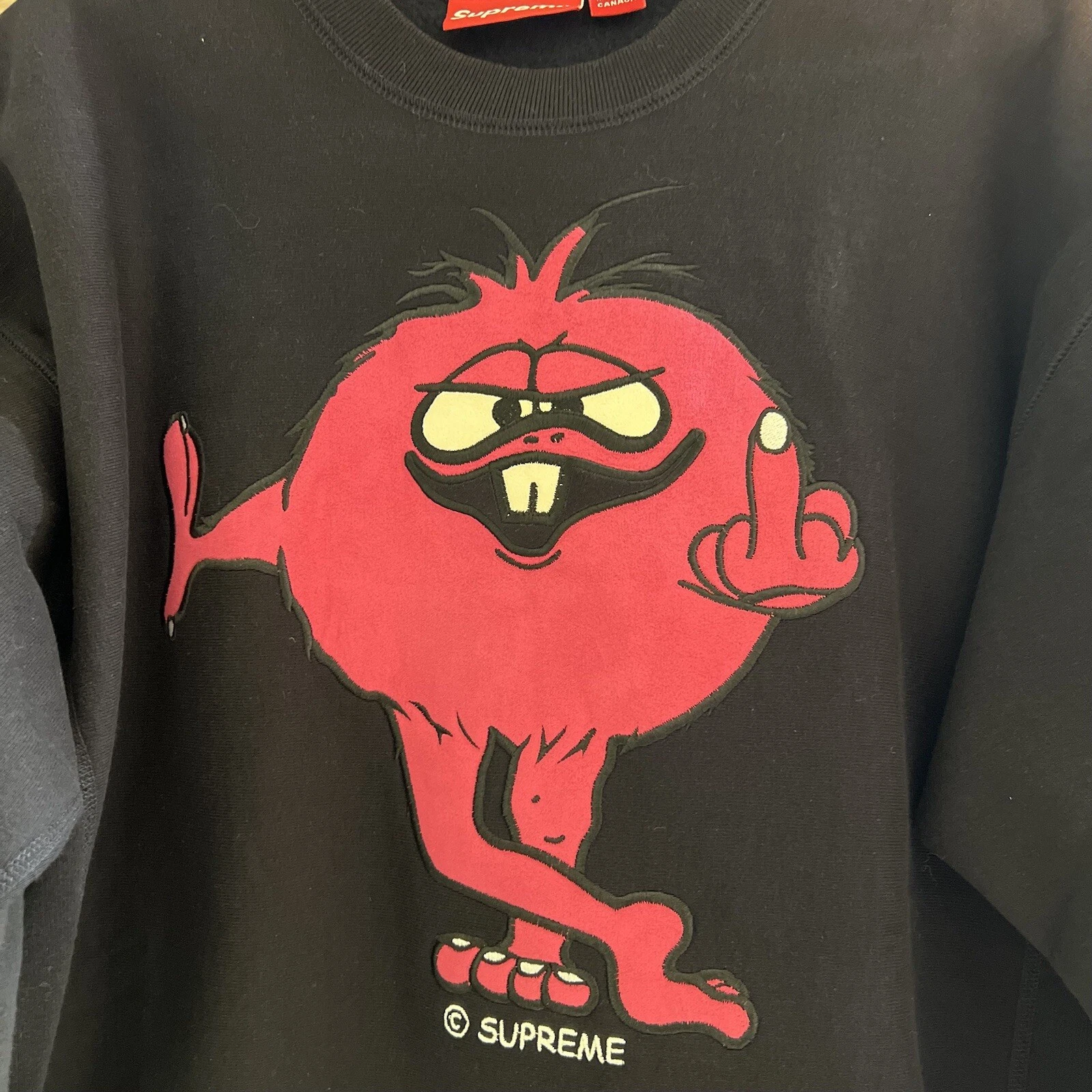 Crewneck Supreme Camacho d'occasion 2002 vintage rose marine rare