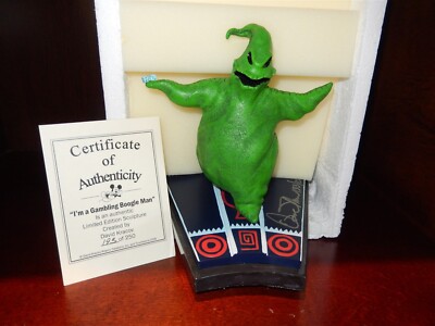 NIGHTMARE BEFORE CHRISTMAS OOGIE BOOGIE GAMBLIN MAN LE 250 SIGNED KRACOV COA NIB