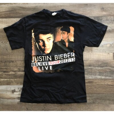 Justin Bieber Believe tour 2012-13 Tシャツ Justin Bieber Concert T Shirt 2012 Believe Tour with Carly