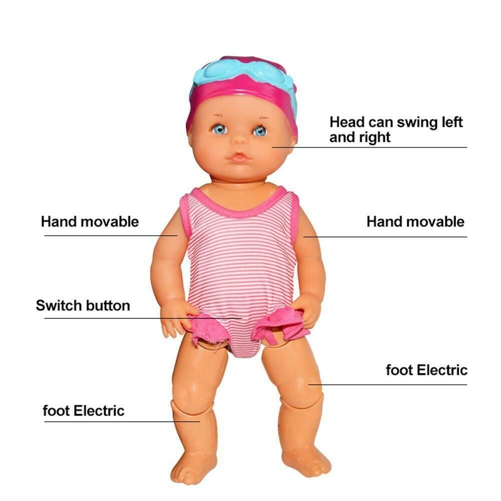 doll that swims in water