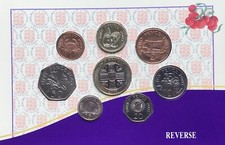 Guernsey 2003 UNC Royal Mint 9 Coin Collection Set 1 - 50 Pence + £1 & £2 Pounds