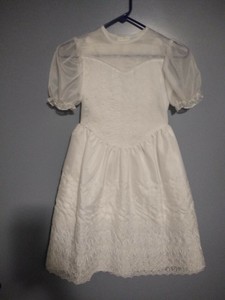 eyelet flower girl dress