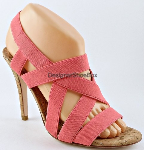 $135 IVANKA TRUMP ACADIA Medium Pink Designer Strappy Sandal Heels 7.5 - Picture 2 of 5