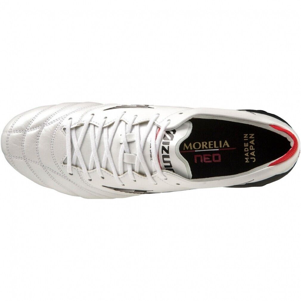 Mizuno Soccer Cleats MORELIA NEO 4 IV JAPAN White/Black P1GA2330 09 Brand New - Picture 5 of 11