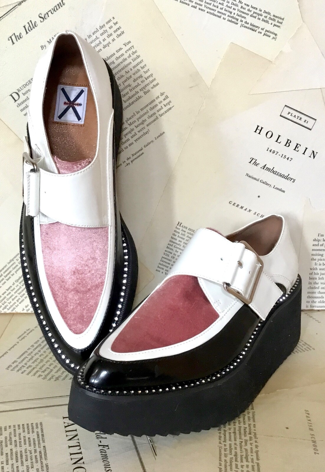 Обувь для городского экипировки, кожаная, бархатная, с драгоценными пряжками, резиновая танкетка на платформе, 6 НОВИНКА