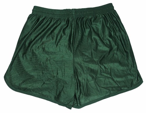 Pantaloncini da corsa in nylon verde scuro di Don Alleson - Uomo Large - Foto 2 di 3