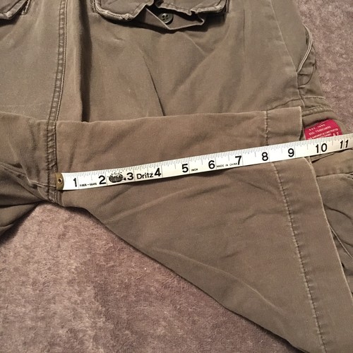 🌴Vintage Abercrombie Fitch Heavy Olive Green Military T-2083 Cargo Shorts 33🌴 - Picture 9 of 9