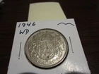 1946 WD - Canada Silver Half Dollar - Circulated - Canadian 50 cent coin
