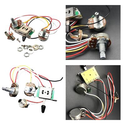 Gitarren-Kabelbaum-Kit mit 6,35 Ausgang Drehpotentiometer, Metallvolumina,