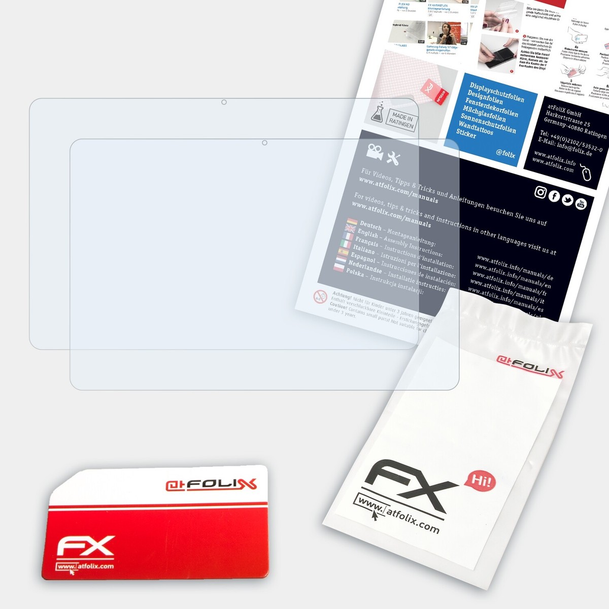 Film Protection écran AtFoliX FX-Clear Pour SPC Gravity 5 - 2x Protecteurs
