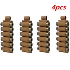 4PCS Tactical 6 Rounds Shotgun Shell Holder Ammo Carrier Pouch for 12/20 Gauge