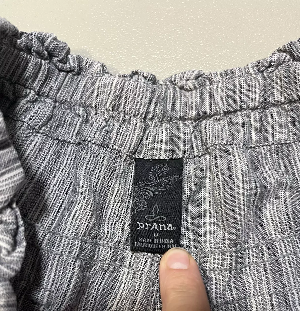 prana breathe casual elastic drawstring waist shorts